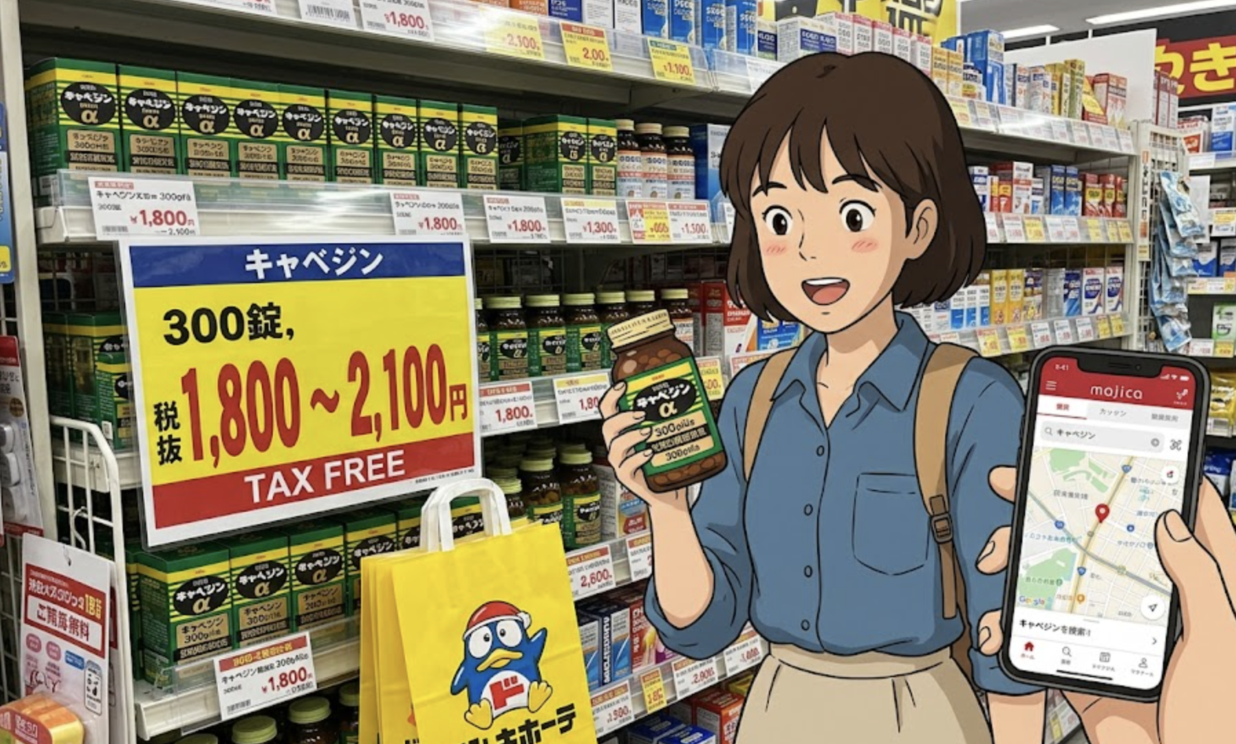 돈키호테 카베진 300정 가격